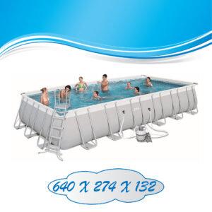კარკასული აუზი ფილტრით და კიბით BESTWAY 5612B (640x274x132)