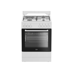 გაზქურა Beko FBE63131WCS, 3 Gas + 1 electric, Gas Cooker, White