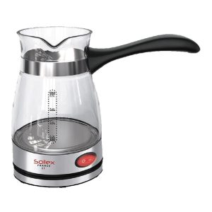 ელექტრო ჯეზვე Sollex SL 125, 600W, 0.5L, Coffee Maker, Silver/Transparent