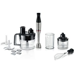 ხელის ბლენდერი BOSCH MSM6M871, 1200W, Blender, Black/Silver