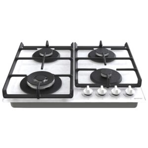 ჩასაშენებელი გაზის ქურის ზედაპირი Gorenje GTW641EW, Built-in Gas Cooktop, Silver