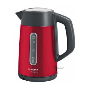 ელექტრო ჩაიდანი BOSCH TWK4P434, 2400W, 1.7L, Electric Kettle, Red/Black