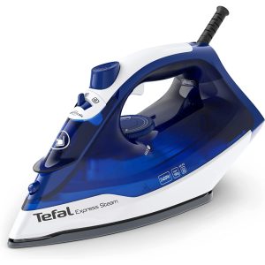 ორთქლის უთო Tefal FV2838E0, 2400W, 0.27L, Steam Iron, Blue