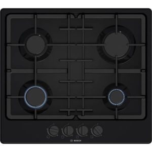 ჩასაშენებელი ქურის ზედაპირი BOSCH PGP6B6K90R, Built-in Gas Cooktop, Black