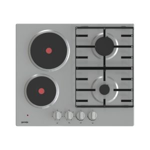 ჩასაშენებელი ქურის ზედაპირი Gorenje GE690X, Built-in, Silver